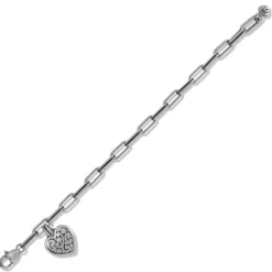 Brighton Contempo Heart Link Bracelet Silver Clearance