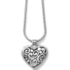 Brighton Contempo Heart Necklace Silver Outlet