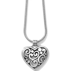 Brighton Contempo Heart Necklace Silver Outlet