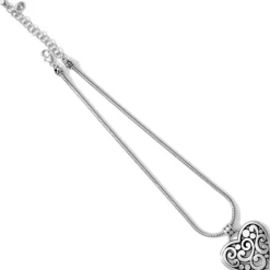 Brighton Contempo Heart Necklace Silver Outlet