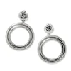 Brighton Contempo Moda Ring Post Drop Earrings Silver Best