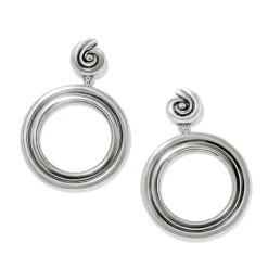 Brighton Contempo Moda Ring Post Drop Earrings Silver Best