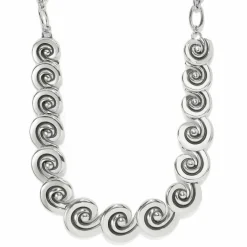 Brighton Contempo Moda Swirl Necklace Silver Sale