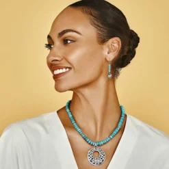 Brighton Contempo Nuevo Azul Necklace Silver Hot