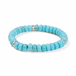 Brighton Contempo Nuevo Azul Stretch Bracelet Silver Online