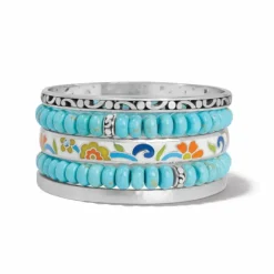 Brighton Contempo Nuevo Azul Stretch Bracelet Silver Online