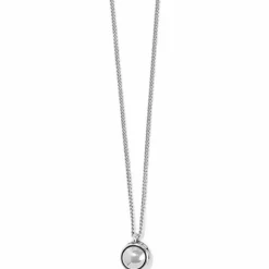 Brighton Contempo Nuevo Petite Dome Necklace Silver New