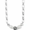 Brighton Contempo Pearl Short Necklace Silver-Pearl New