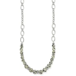 Brighton Contempo Zoic Necklace Silver-Cream Clearance