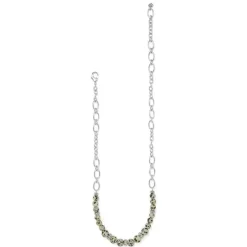 Brighton Contempo Zoic Necklace Silver-Cream Clearance