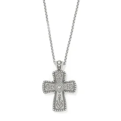 Brighton Covenant Cross Necklace Silver-Gold New