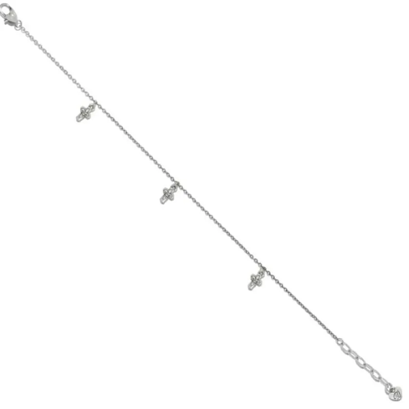 Brighton Cross Anklet Silver Best