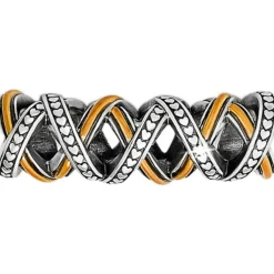 Brighton Crossings Heart Long Bead Silver-BrushedGold Outlet
