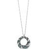 Brighton Crystal Passage Ring Necklace Silver-Blues Outlet