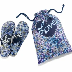 Brighton Dahlia Flip Flops Blues New