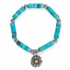 Brighton Daisy Dee Turquoise Bracelet Silver-Turquoise Sale