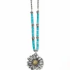 Brighton Daisy Dee Turquoise Necklace Silver-Turquoise Best