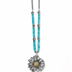 Brighton Daisy Dee Turquoise Necklace Silver-Turquoise Best