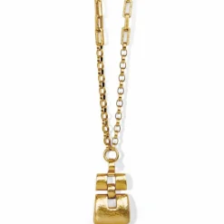 Brighton Dauphin Long Necklace BrushedGold Hot