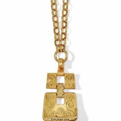 Brighton Dauphin Long Necklace BrushedGold Hot