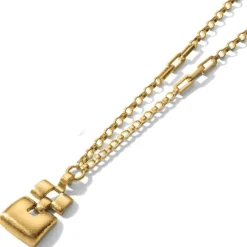 Brighton Dauphin Long Necklace BrushedGold Hot
