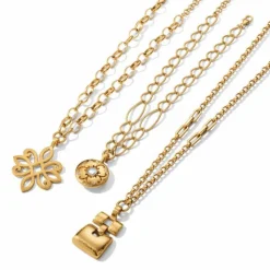 Brighton Dauphin Long Necklace BrushedGold Hot