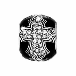 Brighton Dazzle Cross Bead Silver-Black Online