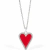Brighton Dazzling Love Necklace Silver-Red Fashion