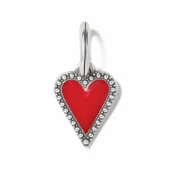 Brighton Dazzling Love Red Heart Charm Necklace Silver-Red Best
