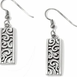 Brighton Deco Lace French Wire Earrings Silver Discount