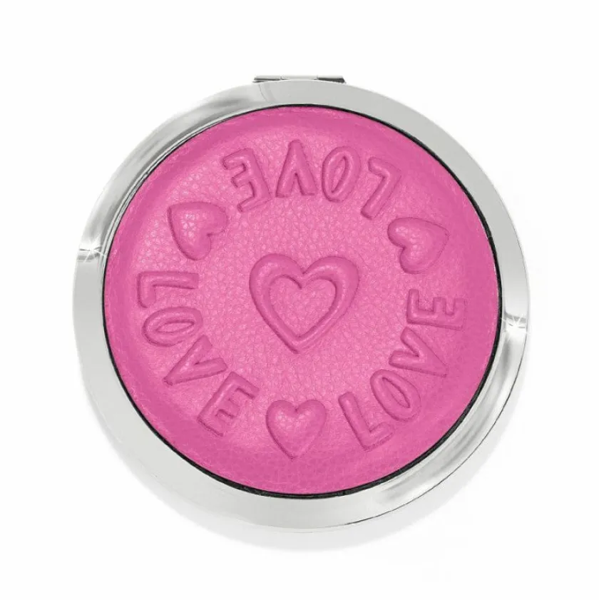Brighton Deeply In Love Travel Mirror Bubblegum Hot
