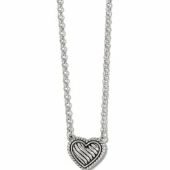 Brighton Del Rio Heart Necklace Silver Fashion