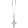 Brighton Diamond Cross Necklace Silver Discount