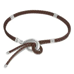 Brighton Double Barrel Braid Belt Brown Hot
