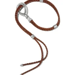 Brighton Double Barrel Braid Belt Brown Hot