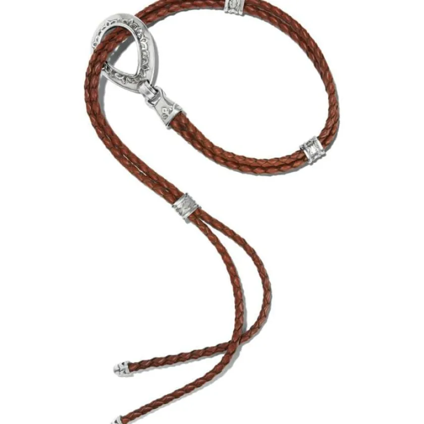 Brighton Double Barrel Braid Belt Brown Hot