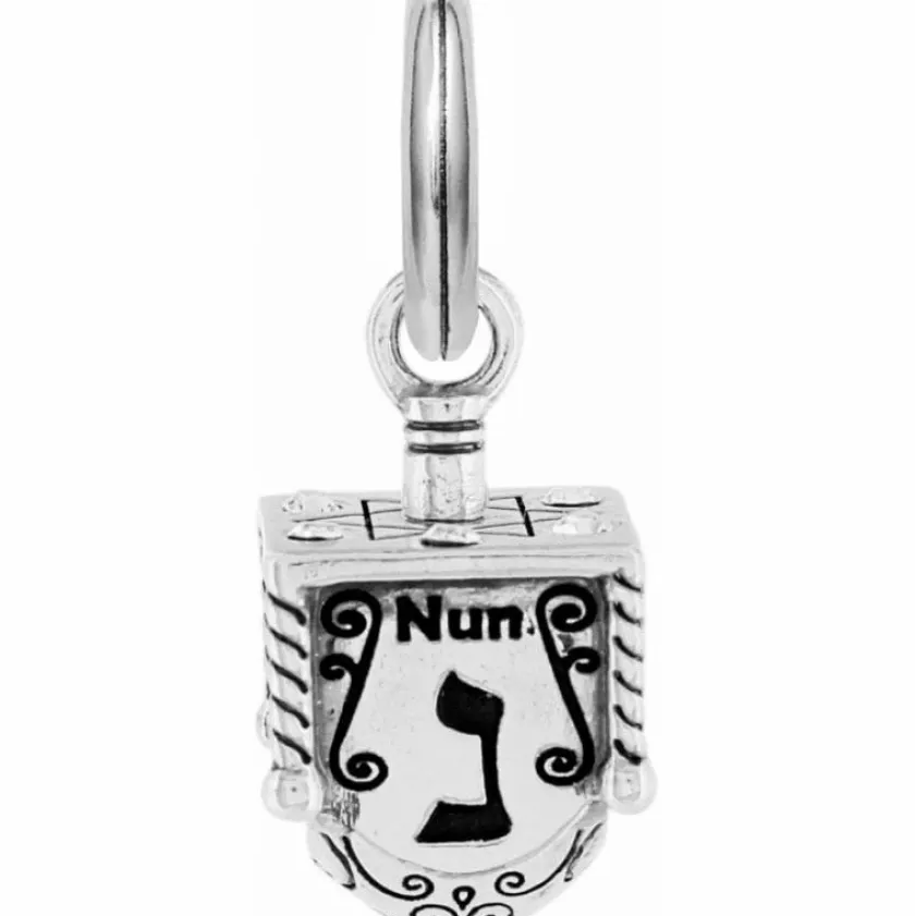 Brighton Dreidel Charm Silver Clearance