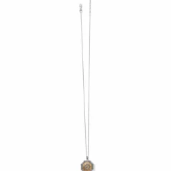 Brighton Dynasty Convertible Locket Necklace Silver-Gold Discount