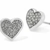 Brighton Eden Hearts Mini Post Earrings Silver Hot