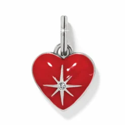 Brighton Elara Heart Charm Silver-Red Online