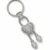 Brighton Eliza Key Fob Silver Clearance
