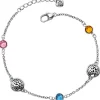 Brighton Elora Gems Anklet Silver-Multi Best