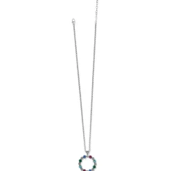 Brighton Elora Gems Circle Necklace Silver-Multi New
