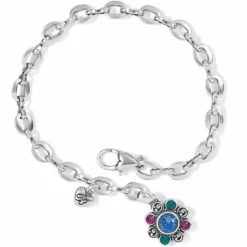 Brighton Elora Gems Flower Bracelet Silver-Multi Hot