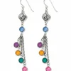 Brighton Elora Gems French Wire Earrings Silver-Multi Hot