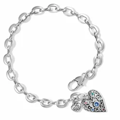 Brighton Elora Gems Heart Bracelet Silver-Multi Fashion