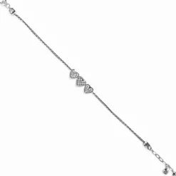 Brighton Enchanted Hearts Anklet Silver Best