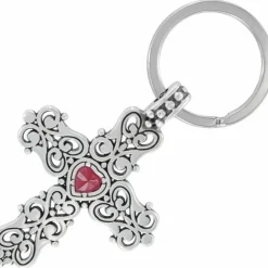 Brighton Endless Love Key Fob Silver-Red Outlet