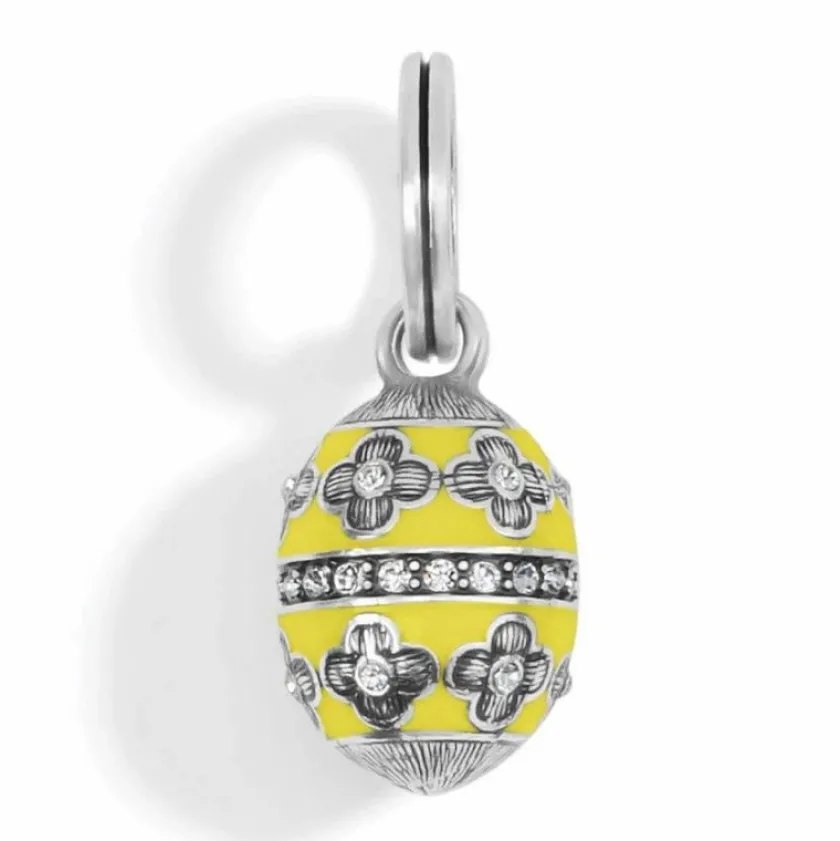 Brighton Enduring Love Egg Charm Silver-Yellow Discount