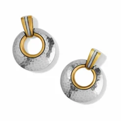 Brighton Entrata Post Drop Earrings Silver-Gold Best